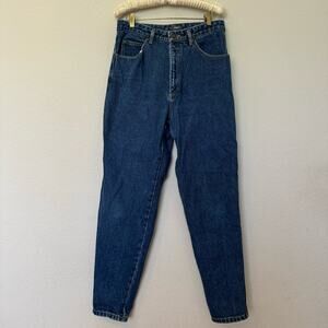 Vintage 90s Lizwear 100% cotton tapered mom jeans high rise med wash 31" waist